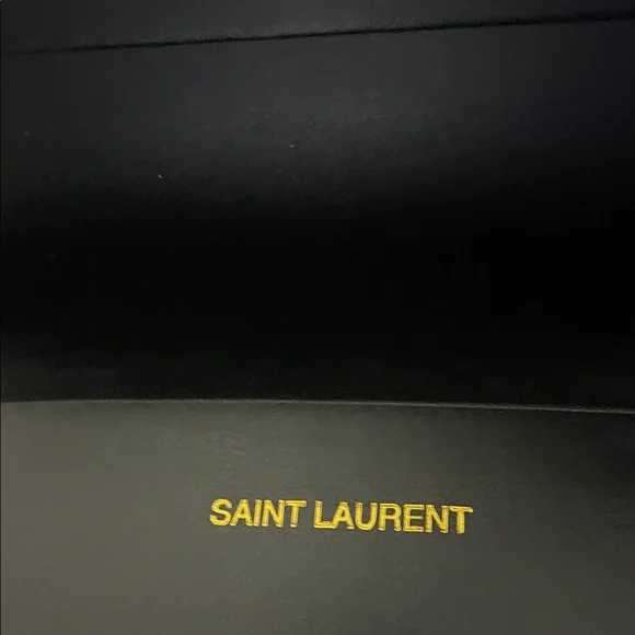 Yves Saint Laurent Black Rectangular Sunglasses